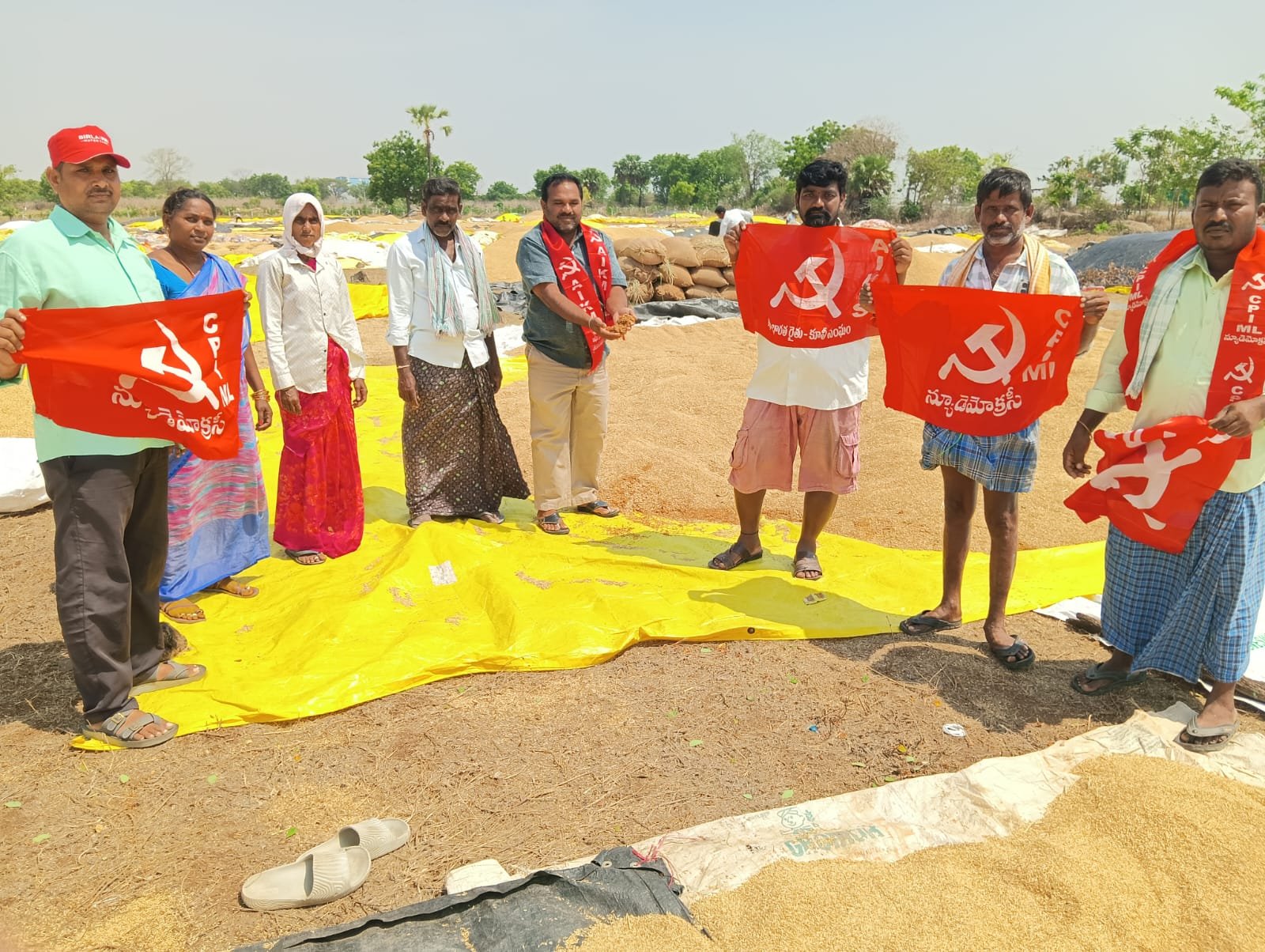 అఖిల భారత రైతు కూలీ.సంఘం.కమిటీ.ఆధ్వర్యంలో